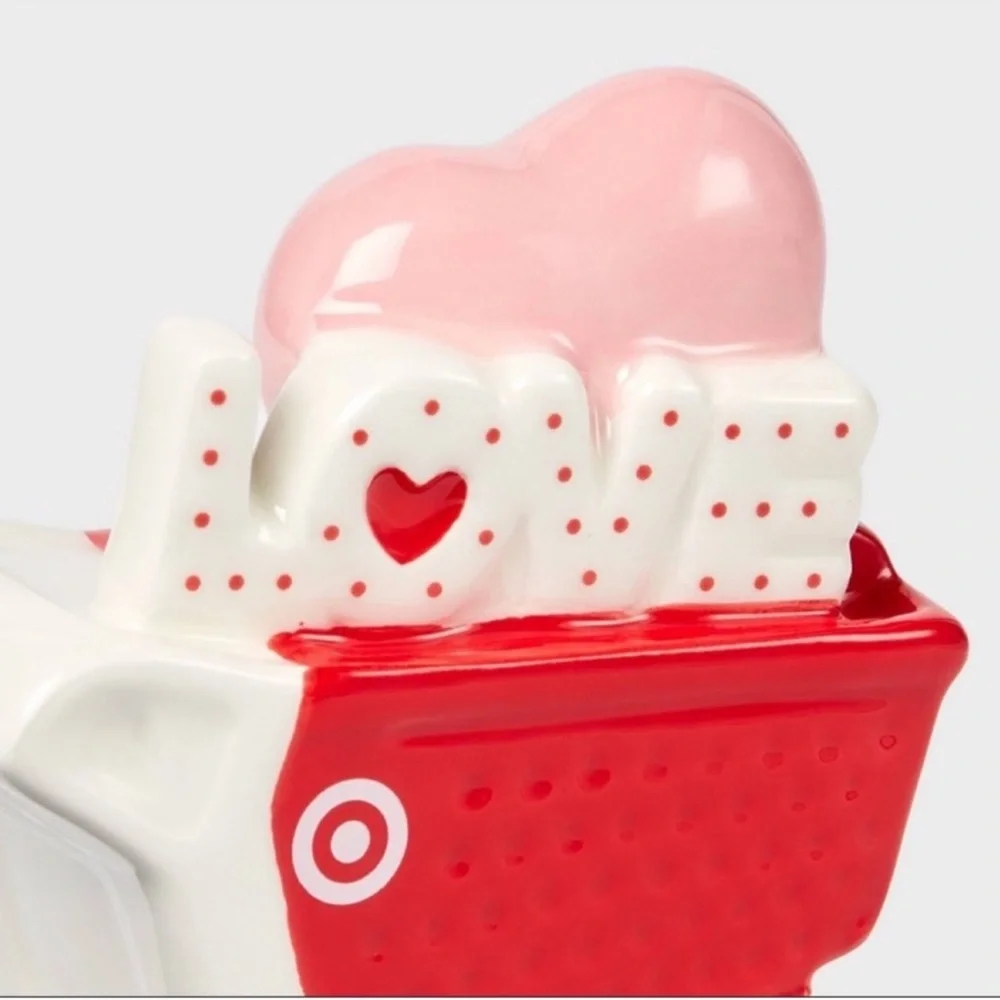 3 for $15 SALE Target Spritz Valentine's Day Target Red Shopping Cart Ceramic